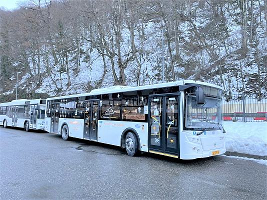 В Сочи увеличили количество автобусов в горные курорты