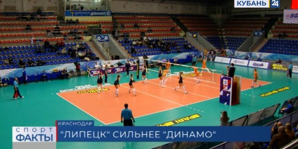 ЖВК «Динамо» уступил в домашнем матче «Липецку» со счетом 1:3