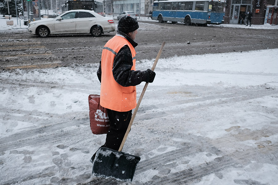 В конце недели Краснодар ждут снегопады и сугробы высотой под четверть метра