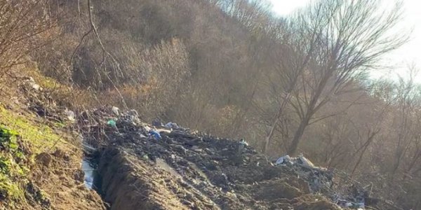 На Кубани горную реку загрязнили нефтепродуктами и химическими веществами