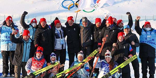 Женская сборная России по биатлону заняла второе место в эстафете на Олимпиаде