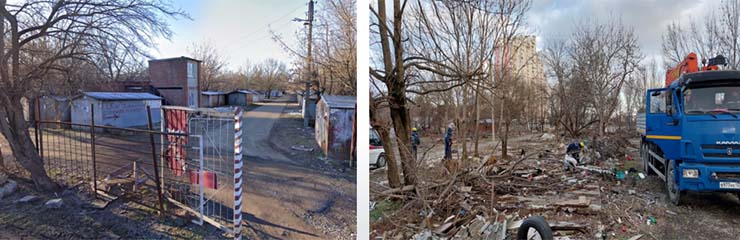 В Краснодаре на улице Димитрова снесли 444 незаконных гаража
