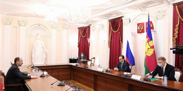 Кондратьев встретился с новым начальником управления Минюста РФ по Краснодарскому краю