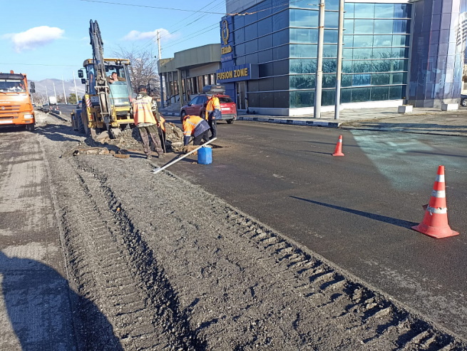 В Новороссийске на 60% выполнили план ремонта дорог по нацпроекту на 2022 год