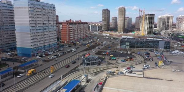 В Краснодаре установили остановки и посадочные площадки у новой трамвайной линии