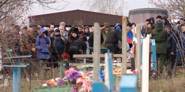В Кавказском районе похоронили командира разведроты Александра Лысенко, погибшего на Украине