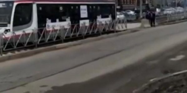В Краснодаре провели испытания новой трамвайной линии на улице Московской
