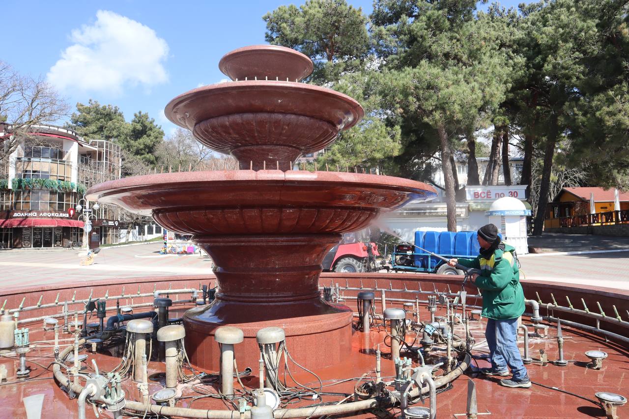 Свето-музыкальный фонтан в Геленджике начнет работать с 1 апреля