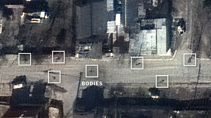 Разоблачен фейк о спутниковых снимках Maxar из Бучи