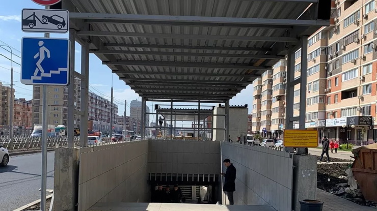 В Краснодаре новые подземные переходы на улице Московской готовы на 80%
