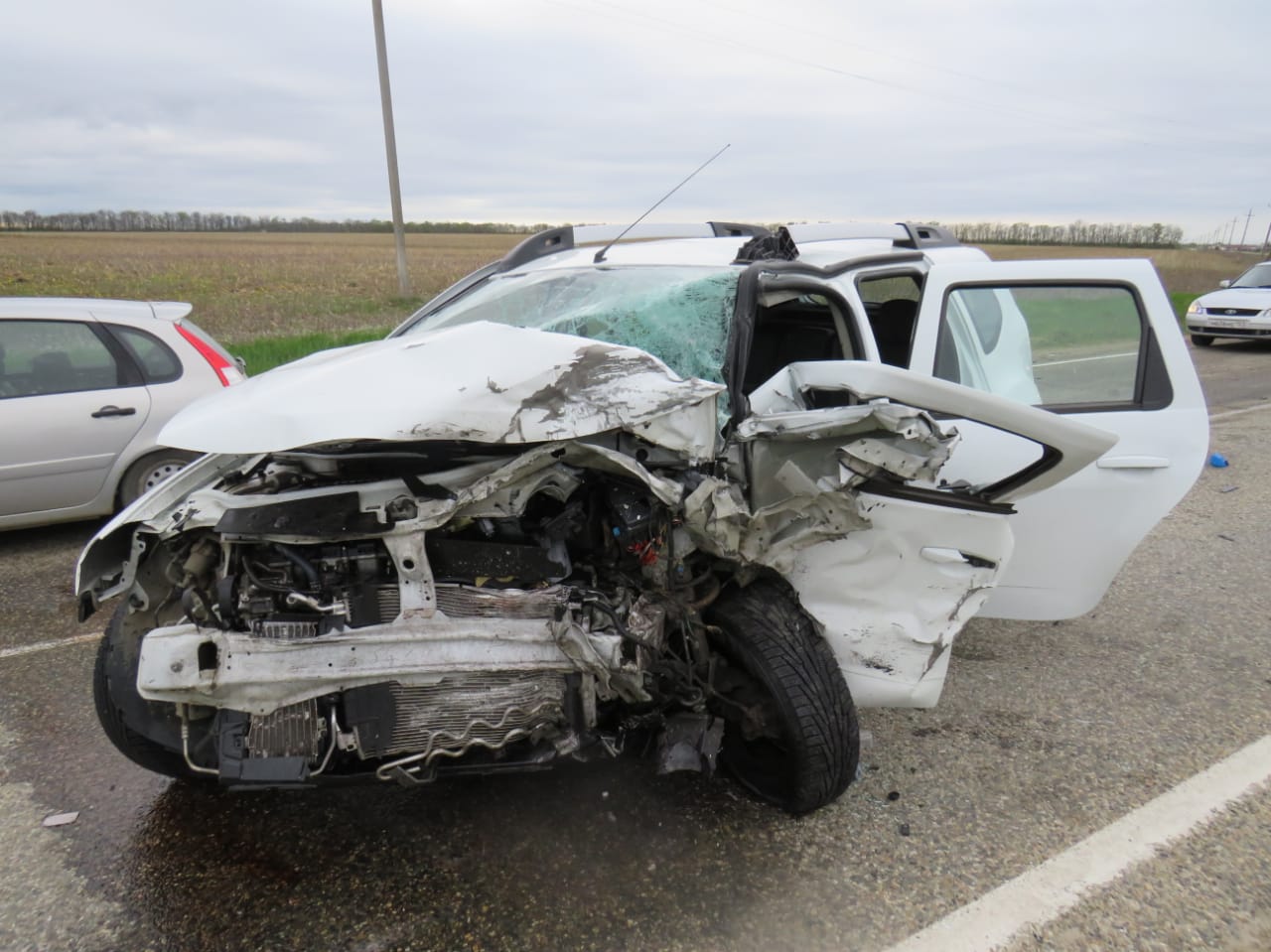 В Краснодарском крае в жестком лобовом ДТП погиб молодой водитель «Приоры»
