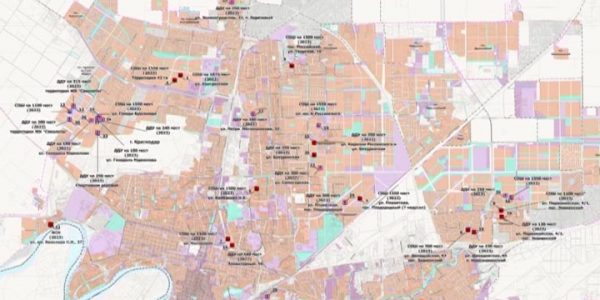 Краснодарский департамент архитектуры представил интерактивную карту соцобъектов
