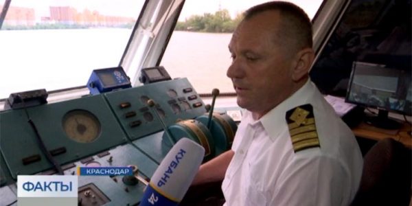 В Краснодаре пассажирский теплоход совершил первое в году плавание по Кубани