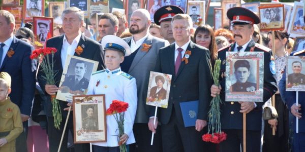 В Крымском районе 9 тыс. жителей присоединились к шествию «Бессмертного полка»