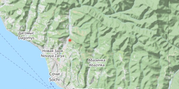 В Сочи произошло землетрясение магнитудой 3,5