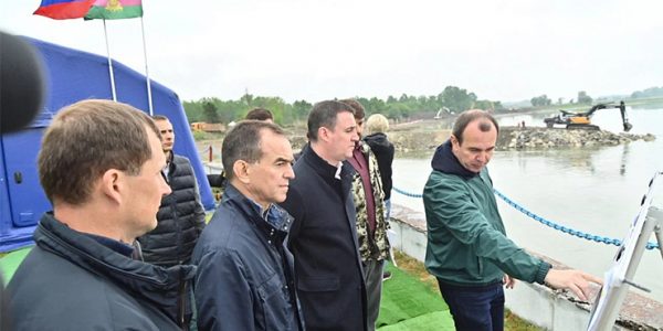 В Краснодарском крае временную дамбу на Федоровском гидроузле планируют оборудовать к 10 мая