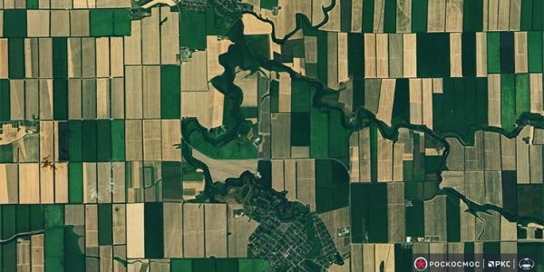 Роскосмос показал сделанные спутником снимки посевных полей Краснодарского края