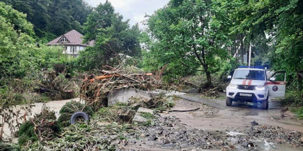 В Сочи во время разгула стихии подтопило 86 домов