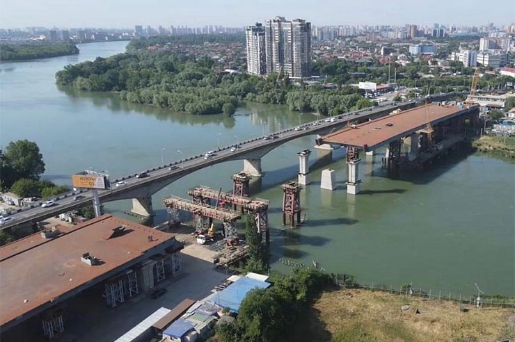 Кондратьев: работы на Яблоновском мосту выполнили на 60%