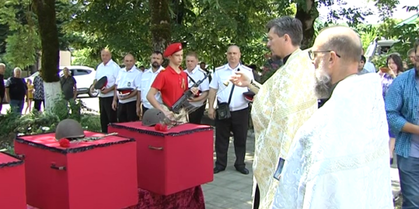 В Апшеронском районе провели церемонию перезахоронения 103 бойцов Красной армии