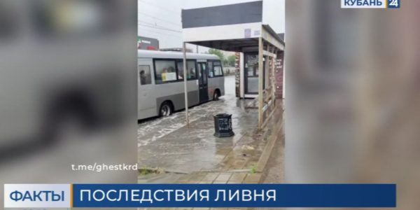 Залповые ливни обрушились 15 июня на города и станицы Краснодарского края