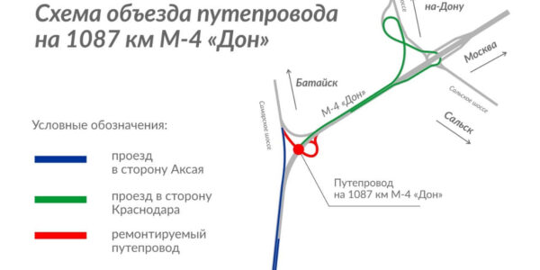 Кубанским водителям: участок трассы М-4 «Дон» под Ростовом закроют на год для ремонта