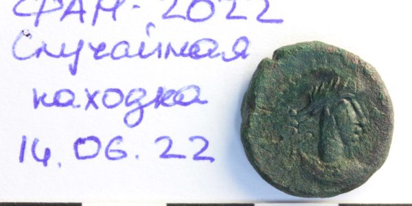 В Темрюкском районе турист нашел античную монету во время экскурсии по городищу Фанагории