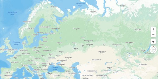 На «Яндекс Картах» пропали границы между странами