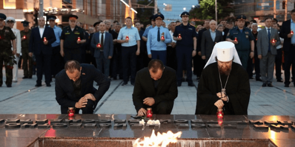 Кондратьев принял участие во всероссийской патриотической акции «Свеча памяти»