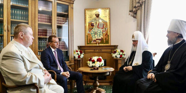 Вениамин Кондратьев встретился с патриархом Кириллом в Геленджике