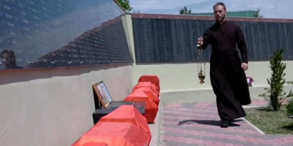 В Крымском районе перезахоронили останки участников Великой Отечественной войны