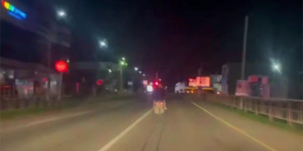 В Краснодарском крае пьяный мотоциклист по встречке пытался уйти от полицейской погони
