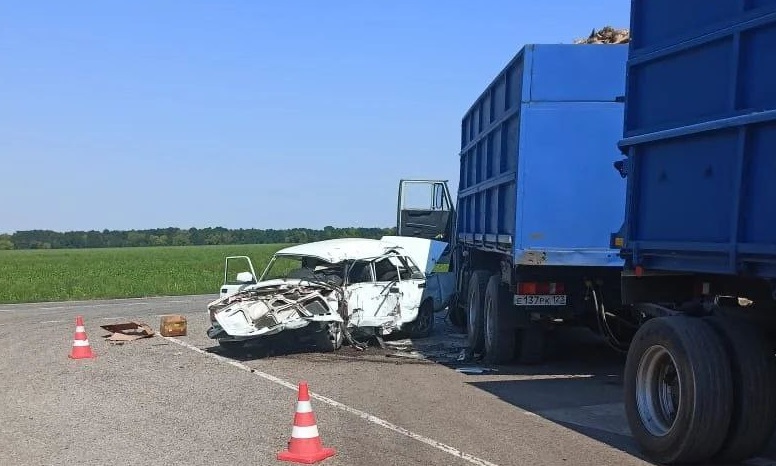 В Краснодарском крае в жестком ДТП с грузовиком погибли два человека