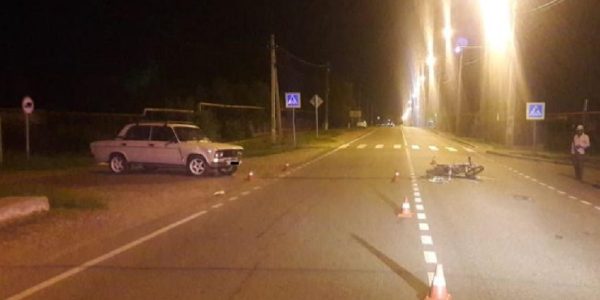 В Темрюкском районе пьяный водитель «шестерки» сбил двух подростков на мотоцикле