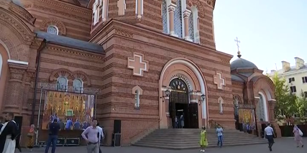 Мощи Святого Сергия Радонежского доставили в Свято-Екатерининский собор Краснодара