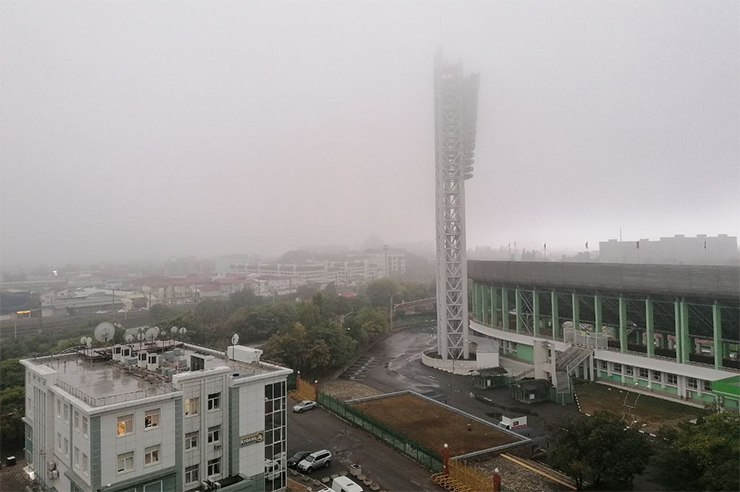 Краснодар 23 сентября окутал густой туман