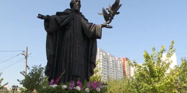 В Краснодаре освятили памятник преподобному Сергию Радонежскому