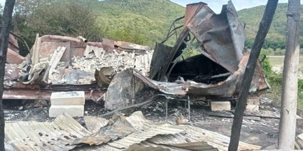 В Туапсинском районе во время пожара в бытовке погиб сторож орехового сада