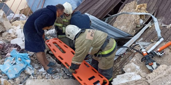 В Крыму из-за взрыва газа рухнул двухэтажный дом