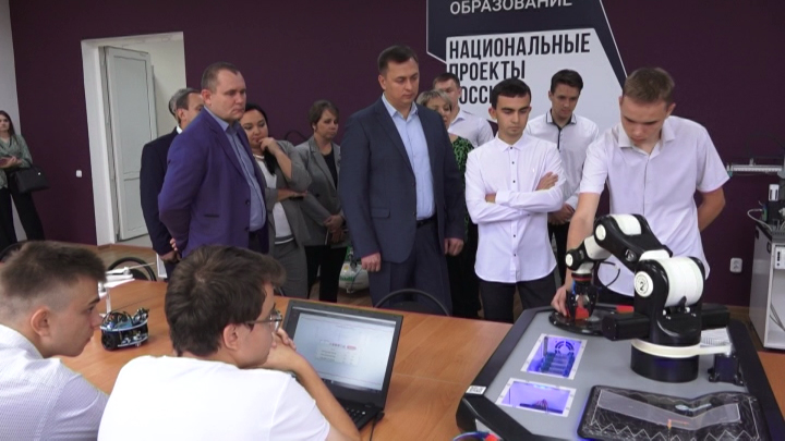В Лабинском районе по нацпроекту открыли мастерские для студентов техникума