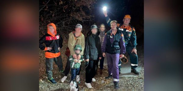 В лесу под Геленджиком заблудились двое взрослых и четверо детей