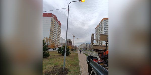 В Краснодаре отремонтируют сети освещения на улице Черкасской