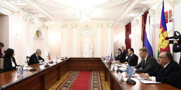 В Краснодаре прошла встреча главы Кубани и генерального консула Армении в Ростове-на-Дону