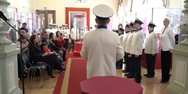 В Краснодаре посвятили в кадеты учеников Музыкального корпуса имени Александра Невского