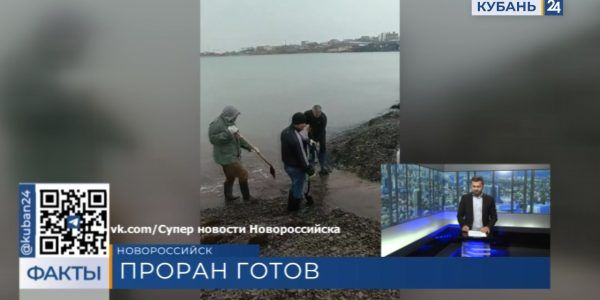 В Новороссийске расчистили проран на Суджукской косе, чтобы рыба могла попасть в море