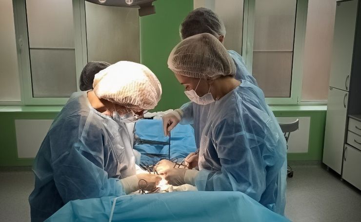 В Краснодаре гинекологи ККБ № 2 удалили беременной пациентке огромную опухоль