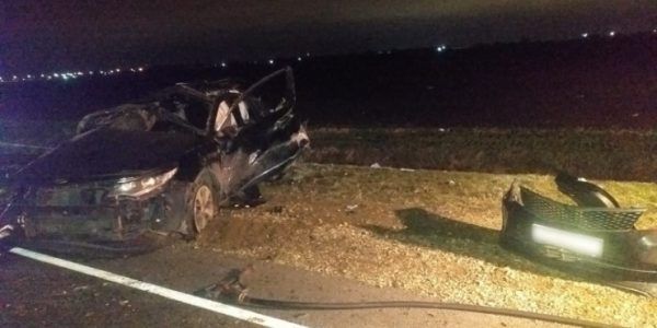 Житель Кубани погиб в перевернувшемся автомобиле в Адыгее