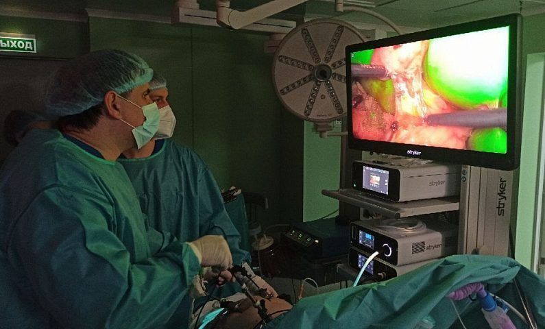 Уникальную в ЮФО операцию по удалению желчного пузыря провели хирурги Краснодара