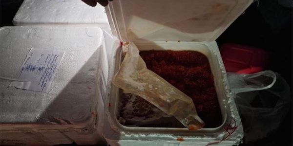 В Краснодаре у приезжего продавца из багажника машины изъяли 100 кг красной икры без маркировки