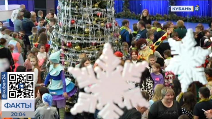 Кондратьев поздравил с наступающим Новым годом приехавших на губернаторскую елку детей